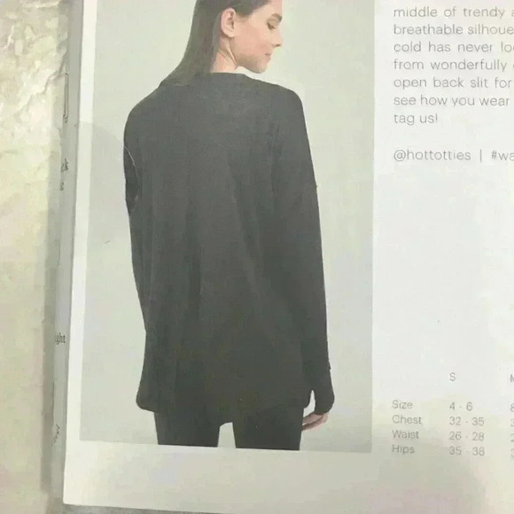 Wander By Hottotties Tie Back Tunic Heathered Top - Picture 7 of 7